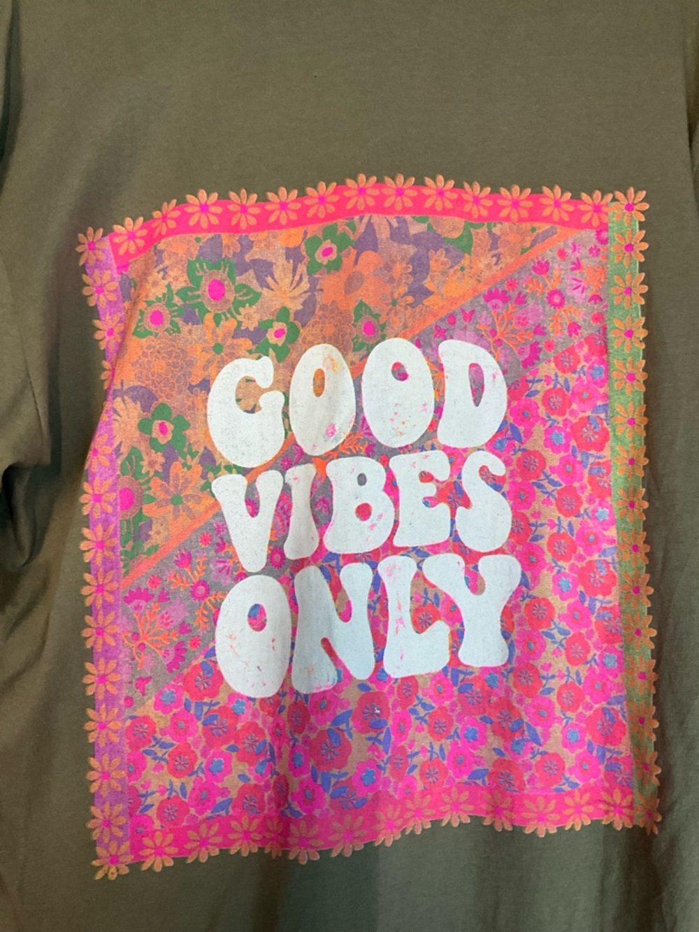 NATURAL LIFE Good Vibes Only Long Sleeve NWT - Picture 6 of 8